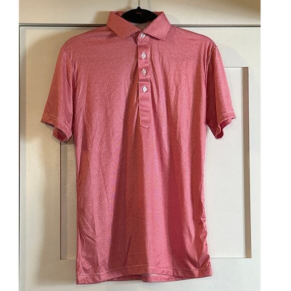 Collars & Co Original Dress Collar Polo Red Houndstooth Small - Picture 2 of 5